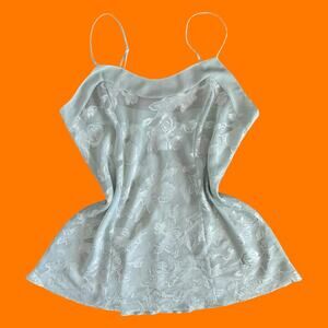 00's vintage green chiffon y2k lingerie fairy slip dress LARGE